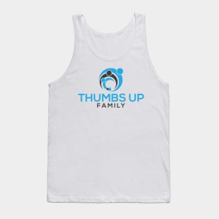 Thumbs Up Family Black Font Tank Top